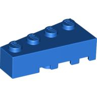 Lego kostka (kostička) 4x2 klín levý, modrá (4160347)